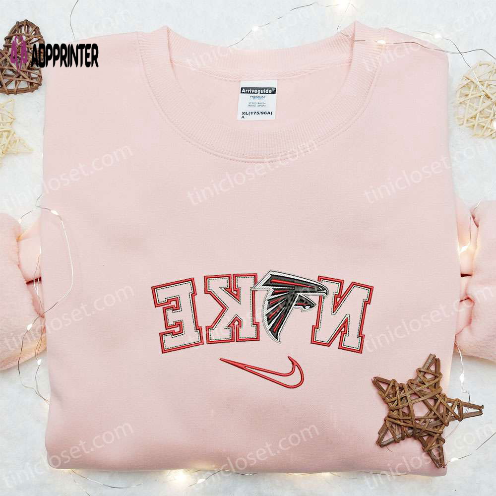 Custom Nike x Atlanta Falcons Embroidered T-shirt – NFL Sports Tee Custom Nike x Atlanta Falcons Embroidered T-shirt – NFL Sports Tee