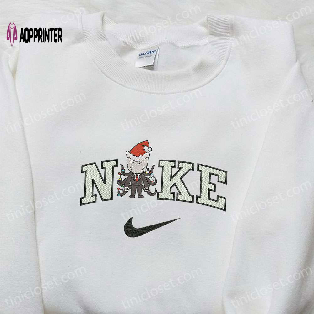 Nike x Christmas Chibi Slender-Man Embroidered Shirt – Spirit Halloween T-Shirt Best Gifts for Family Nike x Christmas Chibi Slender-Man Embroidered Shirt – Spirit Halloween T-Shirt Best Gifts for Family