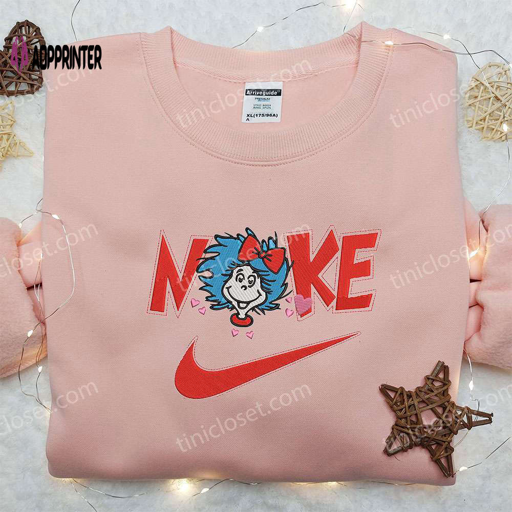 Nike x Dr Seuss Embroidered Shirt: Cat in the Hat Custom Design Nike x Dr Seuss Embroidered Shirt: Cat in the Hat Custom Design