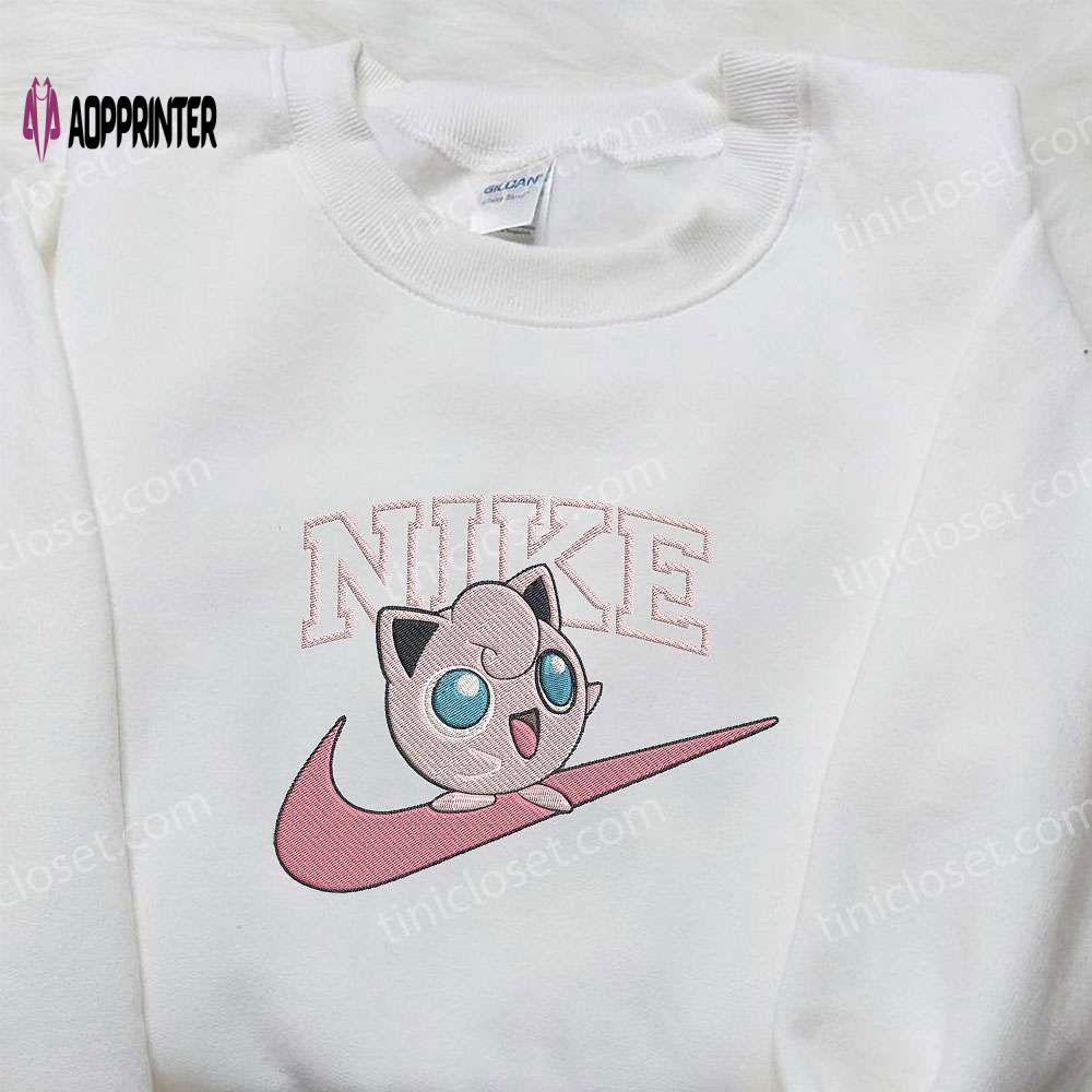 Custom Nike x Jigglypuff Embroidered Shirt – Pokémon Inspired Design Custom Nike x Jigglypuff Embroidered Shirt – Pokémon Inspired Design