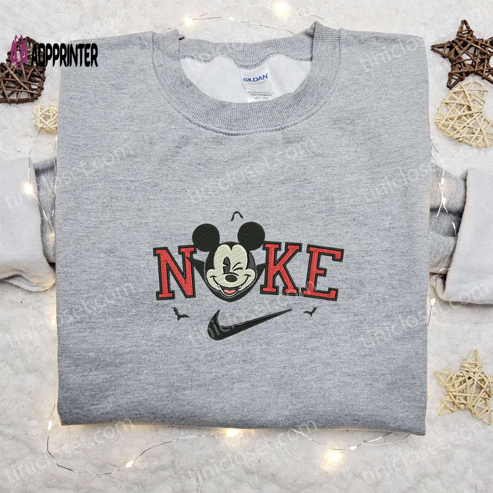 Nike x Mickey Dracula Embroidered Shirt: Disney Halloween Inspired Apparel Nike x Mickey Dracula Embroidered Shirt: Disney Halloween Inspired Apparel