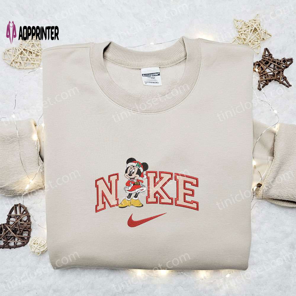 Nike x Minnie Mouse Christmas Embroidered Sweatshirt – Walt Disney Shirt Best Gift Ideas Nike x Minnie Mouse Christmas Embroidered Sweatshirt – Walt Disney Shirt Best Gift Ideas