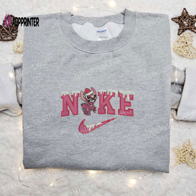Nike x Pink Stitch Xmas Snow Embroidered Shirt & Disney Characters Hoodie: Unique Christmas Gift Ideas