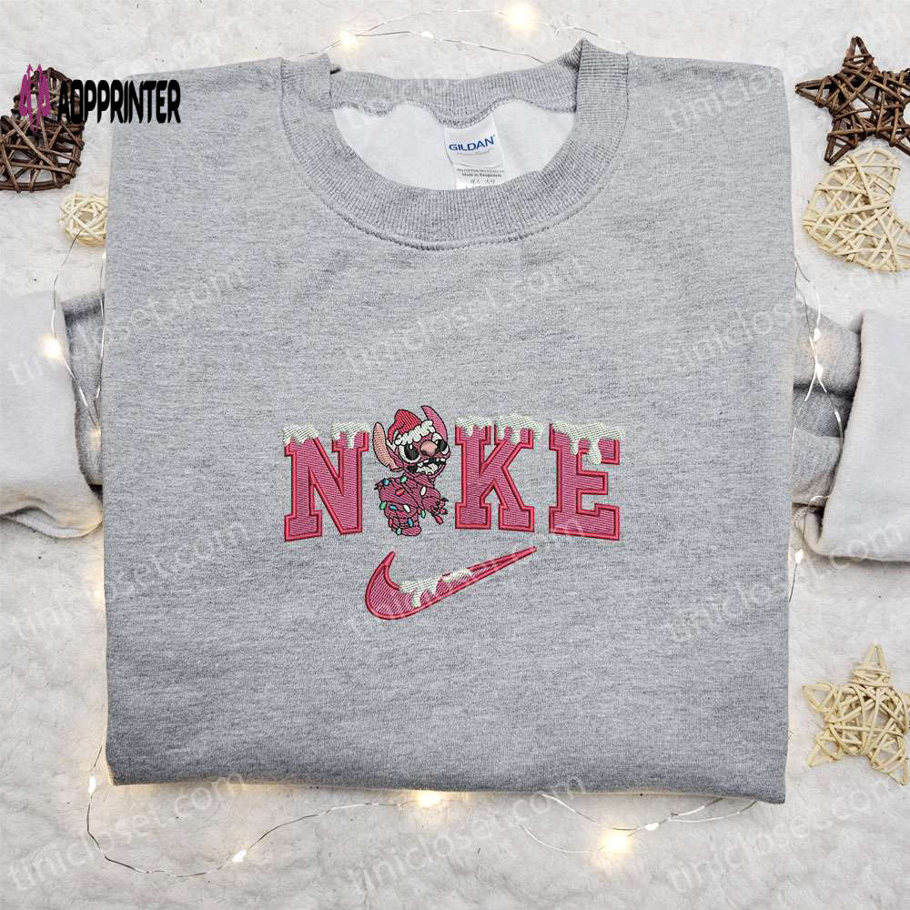 Nike x Pink Stitch Xmas Snow Embroidered Shirt & Disney Characters Hoodie: Unique Christmas Gift Ideas Nike x Pink Stitch Xmas Snow Embroidered Shirt & Disney Characters Hoodie: Unique Christmas Gift Ideas