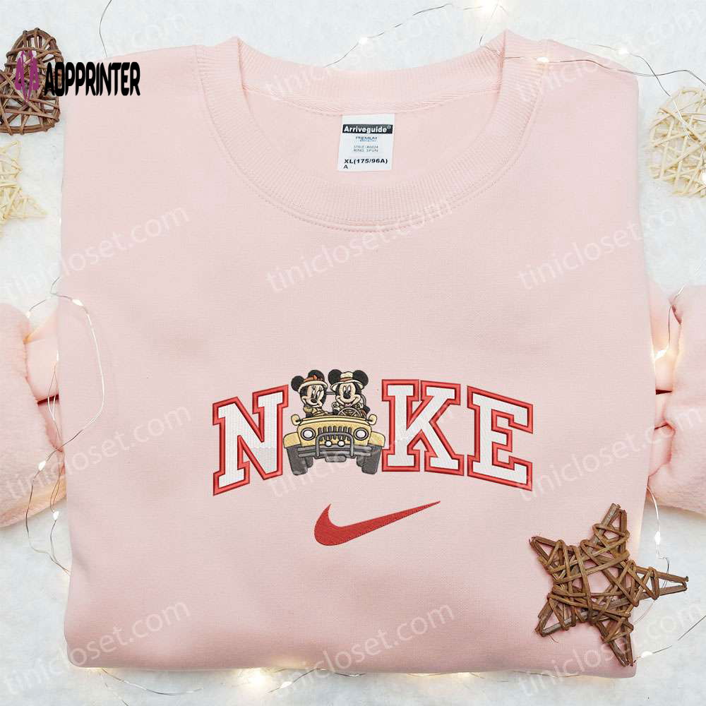 Nike x Safari Mickey And Minnie Embroidered Shirt – Disney Characters T-shirt Nike x Safari Mickey And Minnie Embroidered Shirt – Disney Characters T-shirt