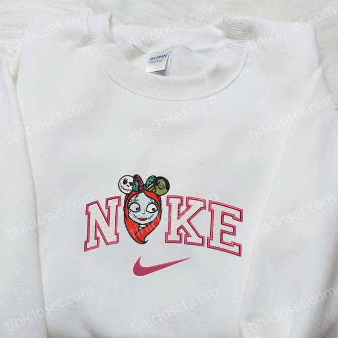 Nike x Sally Embroidered Sweatshirt: Nightmare Before Christmas Shirt Best Halloween Gift