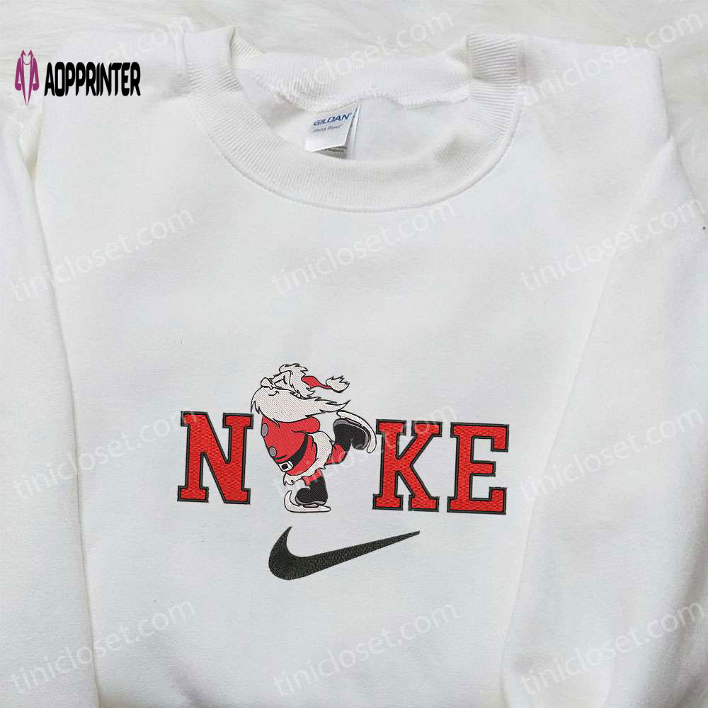 Nike x Santa Claus Skating Embroidered Sweatshirt: Best Christmas Gift Idea with Nike-Inspired Design Nike x Santa Claus Skating Embroidered Sweatshirt: Best Christmas Gift Idea with Nike-Inspired Design