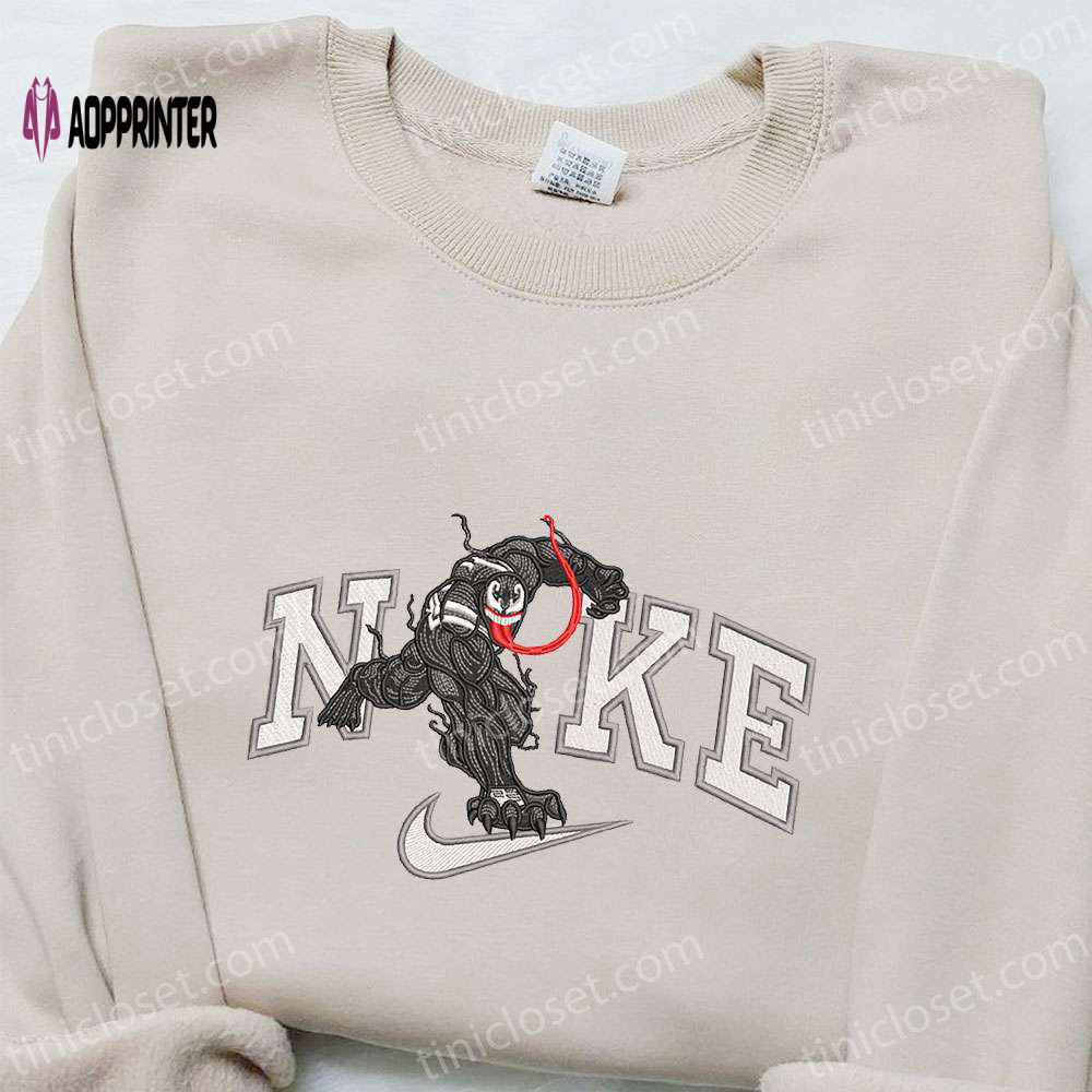 Nike x Venom Movie Embroidered Sweatshirt: Marvel Universe Hoodie Best Birthday Gift Ideas Nike x Venom Movie Embroidered Sweatshirt: Marvel Universe Hoodie Best Birthday Gift Ideas
