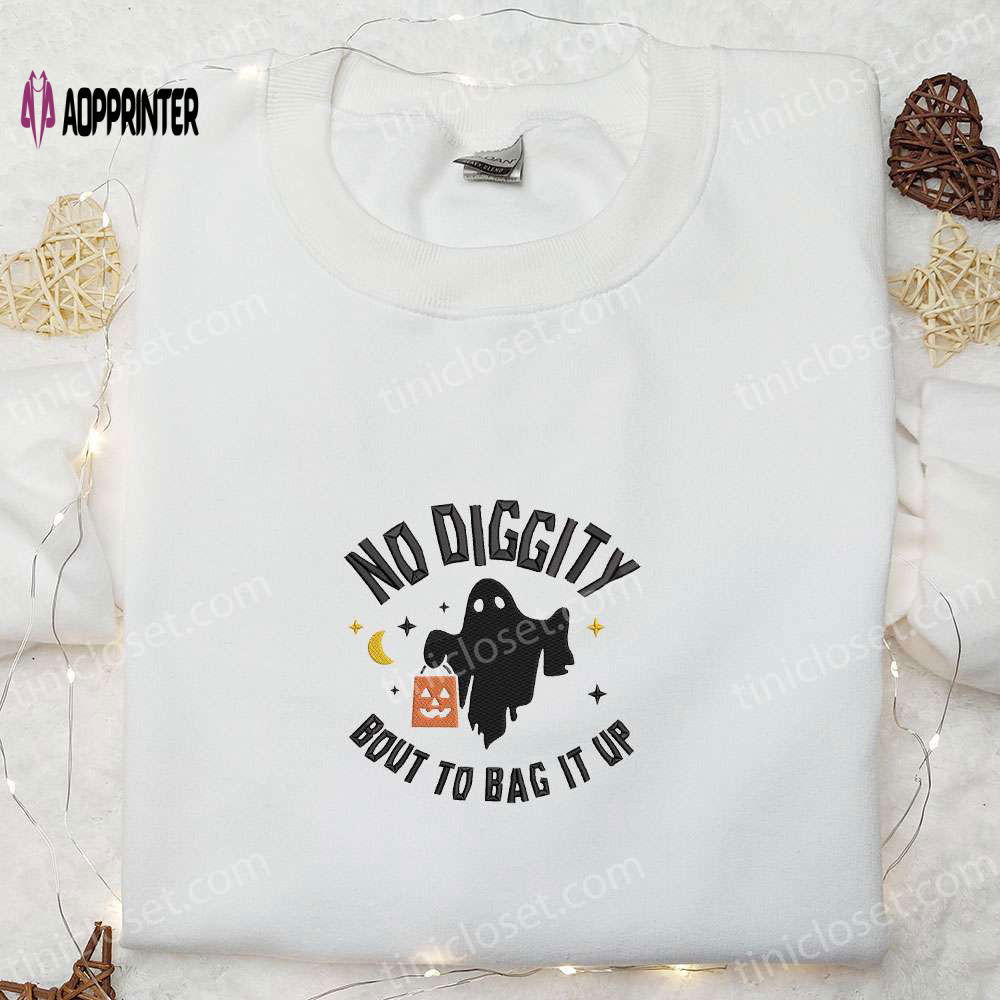 Spooky Style: No Diggity Ghost Embroidered Shirt – Get Halloween Clothing & Ideas! Spooky Style: No Diggity Ghost Embroidered Shirt – Get Halloween Clothing & Ideas!