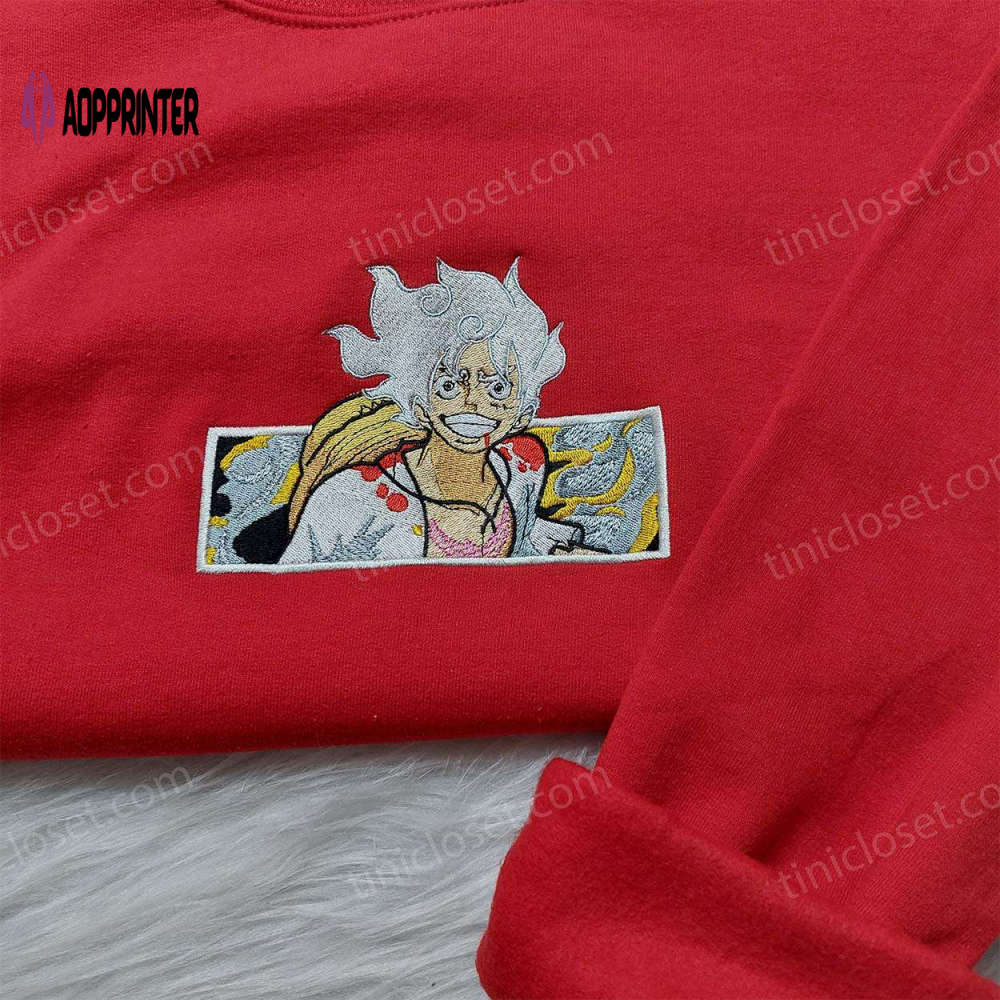 Anime Embroidered Sweatshirt & Hoodie: One Piece Luffy Shirt Collection Anime Embroidered Sweatshirt & Hoodie: One Piece Luffy Shirt Collection