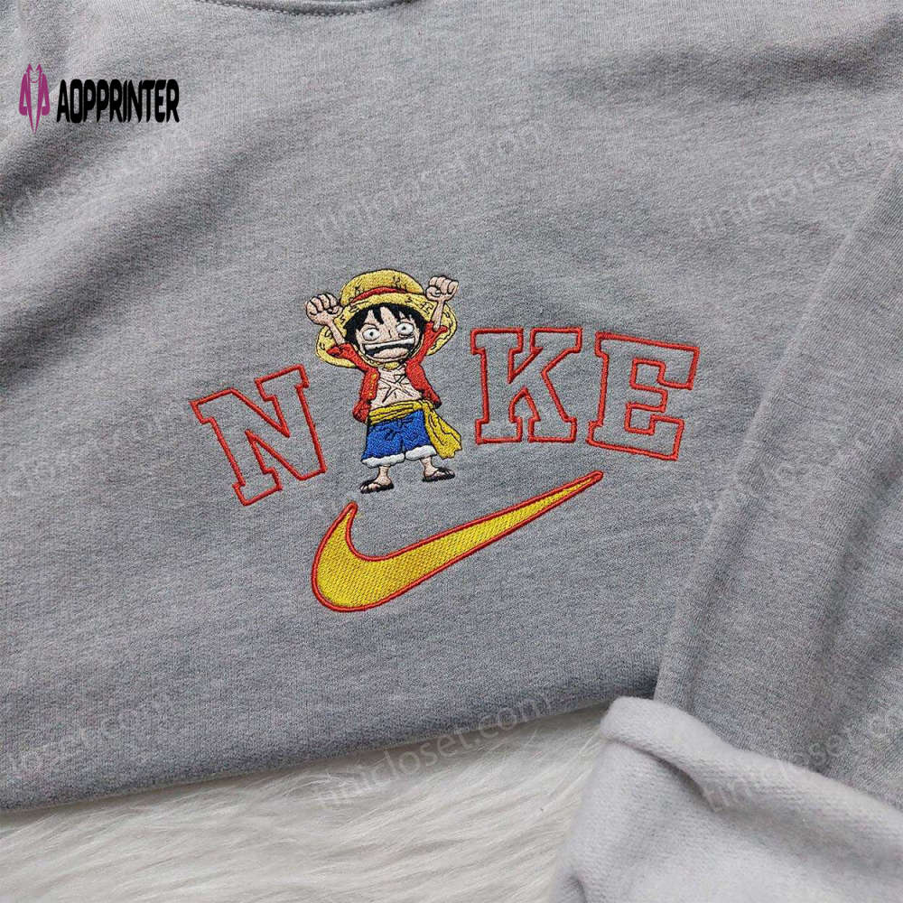 Anime One Piece Luffy Nike Shirt Anime Hoodie & Embroidered Sweatshirt: Stylish & Authentic Merchandise Anime One Piece Luffy Nike Shirt Anime Hoodie & Embroidered Sweatshirt: Stylish & Authentic Merchandise