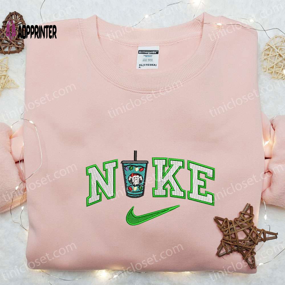 Starbucks Christmas Cup x Nike Embroidered Shirt & Hoodie: Festive Food and Drink Sweatshirt Starbucks Christmas Cup x Nike Embroidered Shirt & Hoodie: Festive Food and Drink Sweatshirt