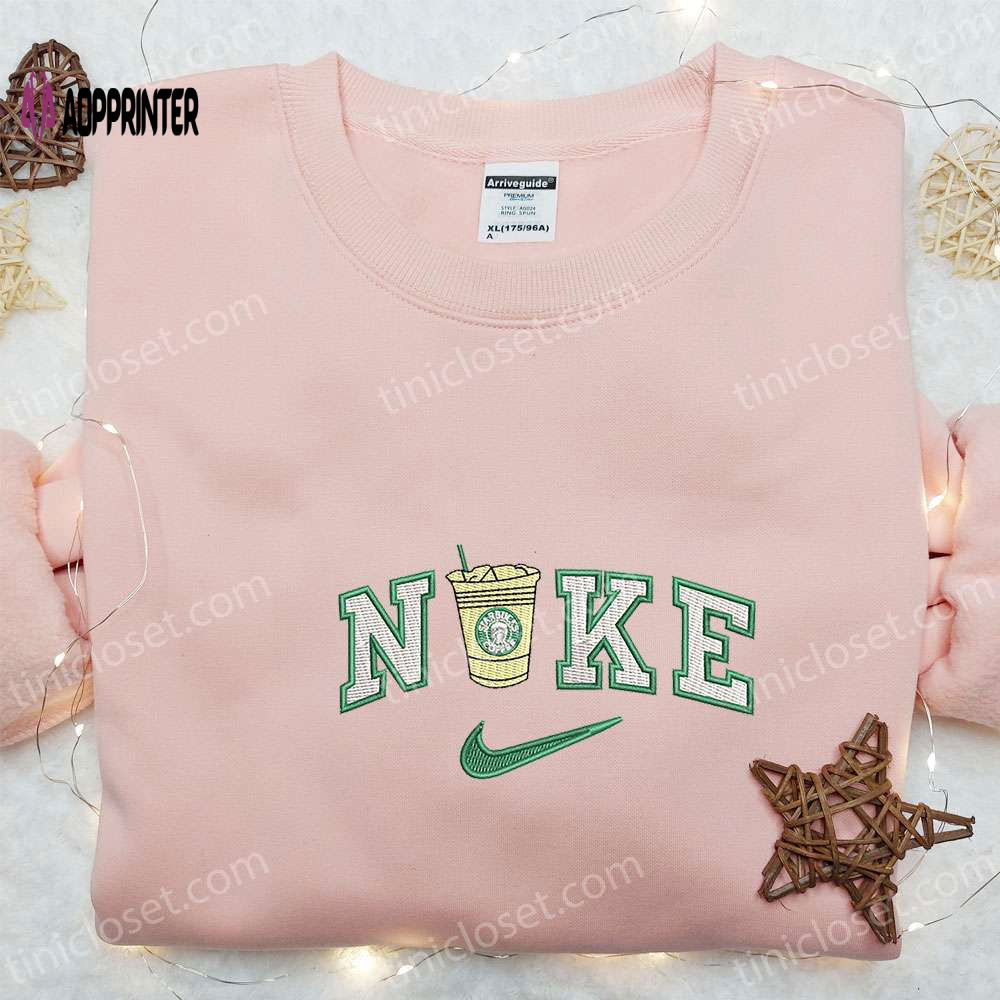 Starbucks x Nike Embroidered Shirt Favorite Food & Drink Hoodie Nike Inspired Sweatshirt Starbucks x Nike Embroidered Shirt Favorite Food & Drink Hoodie Nike Inspired Sweatshirt