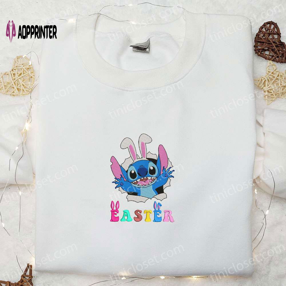 Stitch Easter Bunny Embroidered Shirt & Disney Characters Hoodie – Perfect Thanksgiving Day Gift Idea Stitch Easter Bunny Embroidered Shirt & Disney Characters Hoodie – Perfect Thanksgiving Day Gift Idea