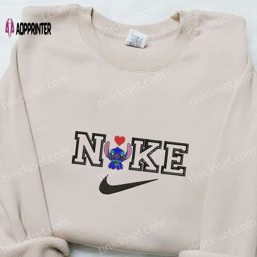Stitch Heart x Nike: Embroidered Shirt Hoodie & Sweatshirt for Valentine s Day Stitch Heart x Nike: Embroidered Shirt Hoodie & Sweatshirt for Valentine s Day