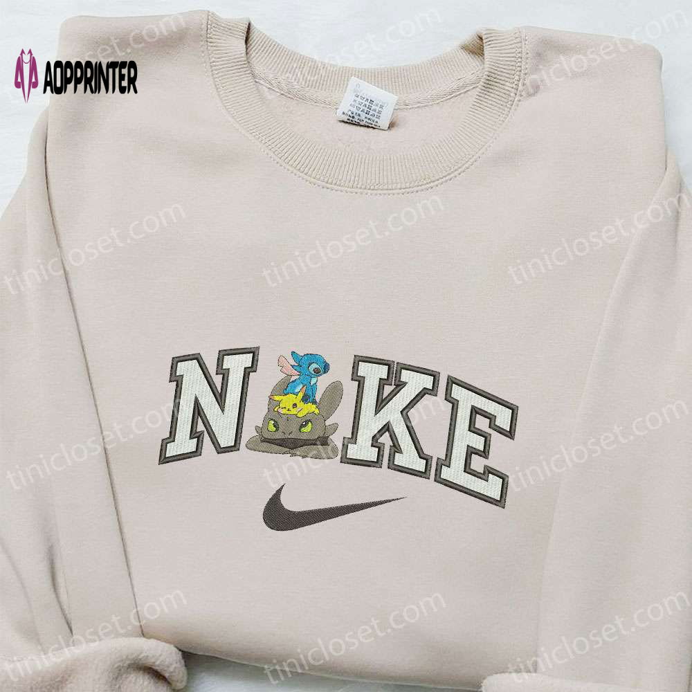 Toothless Pikachu x Nike Cartoon Sweatshirt: Nike-Inspired Embroidered Hoodie for Best Birthday Gift Ideas Toothless Pikachu x Nike Cartoon Sweatshirt: Nike-Inspired Embroidered Hoodie for Best Birthday Gift Ideas