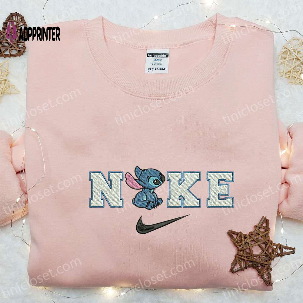 Stitch x Nike Cartoon Embroidered Sweatshirt – Best Nike Inspired Hoodie Perfect Birthday Gift! Stitch x Nike Cartoon Embroidered Sweatshirt – Best Nike Inspired Hoodie Perfect Birthday Gift!