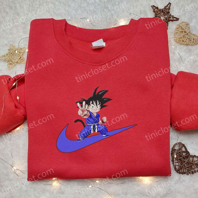 Swoosh x Goku Kid Anime Shirt & Dragon Ball Hoodie: Best Family Gift Ideas