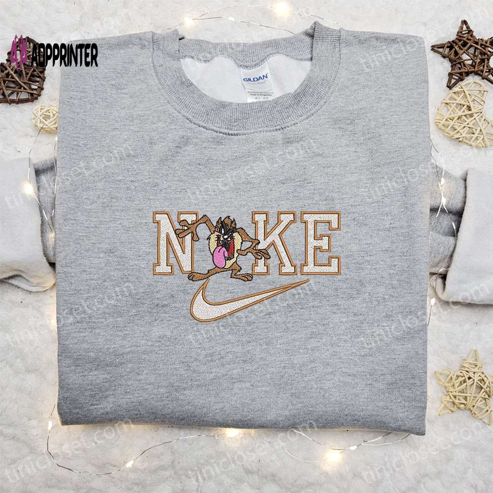 Tasmanian Devil x Nike Cartoon Embroidered Sweatshirt & Disney Characters Shirt – Best Family Gift Ideas Tasmanian Devil x Nike Cartoon Embroidered Sweatshirt & Disney Characters Shirt – Best Family Gift Ideas