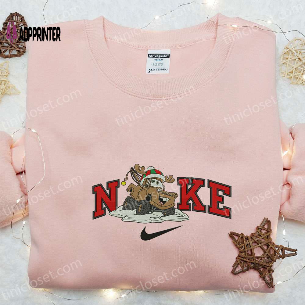 Tow Mater Reindeer Xmas x Nike Sweatshirt: Pixar Cars Disney Plus Shirt Best Gift Ideas for All Occasions Tow Mater Reindeer Xmas x Nike Sweatshirt: Pixar Cars Disney Plus Shirt Best Gift Ideas for All Occasions