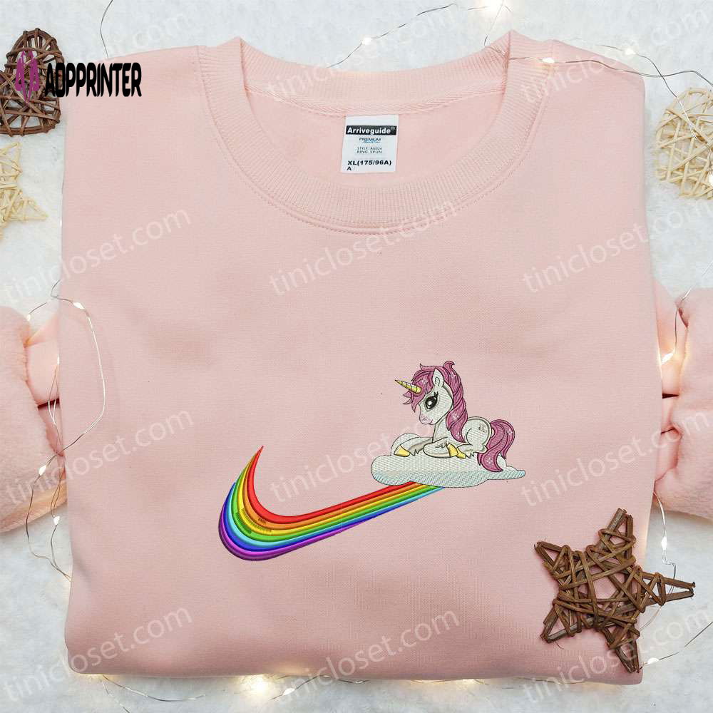 Unicorn Rainbow Embroidered Shirt: Vibrant and Magical Apparel for All Ages Unicorn Rainbow Embroidered Shirt: Vibrant and Magical Apparel for All Ages