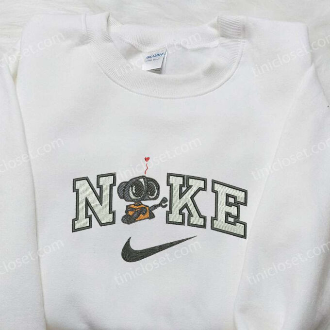 Wall-E x Nike Embroidered Hoodie & Disney Shirt: Unique Nike Inspired Apparel