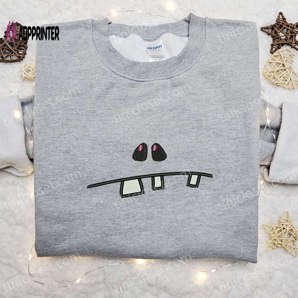 Spooky Zombie Mouth Embroidered Sweatshirt – Perfect Halloween Gift Idea! Spooky Zombie Mouth Embroidered Sweatshirt – Perfect Halloween Gift Idea!