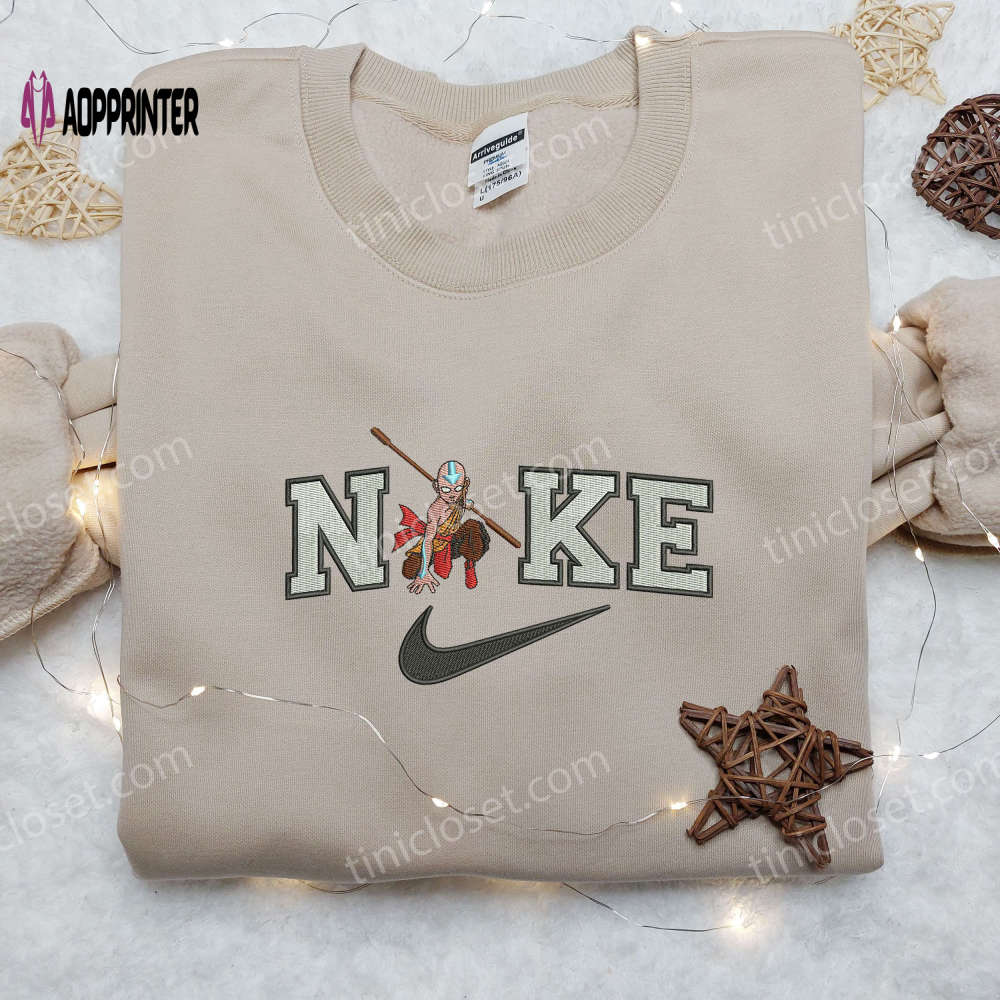 Get the Ultimate Aang Nike & Avatar Cartoon Embroidered Shirt – Limited Edition Get the Ultimate Aang Nike & Avatar Cartoon Embroidered Shirt – Limited Edition