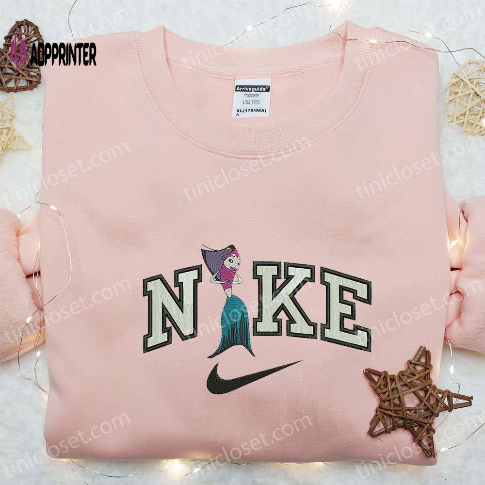 Angie x Nike Cartoon Hoodie & Shark Tale Embroidered Shirt: Unique Nike Inspired Apparel Angie x Nike Cartoon Hoodie & Shark Tale Embroidered Shirt: Unique Nike Inspired Apparel