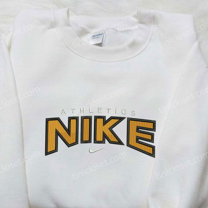 Stylish Athletics x Nike Embroidered Shirt: Unique Nike Inspired Design
