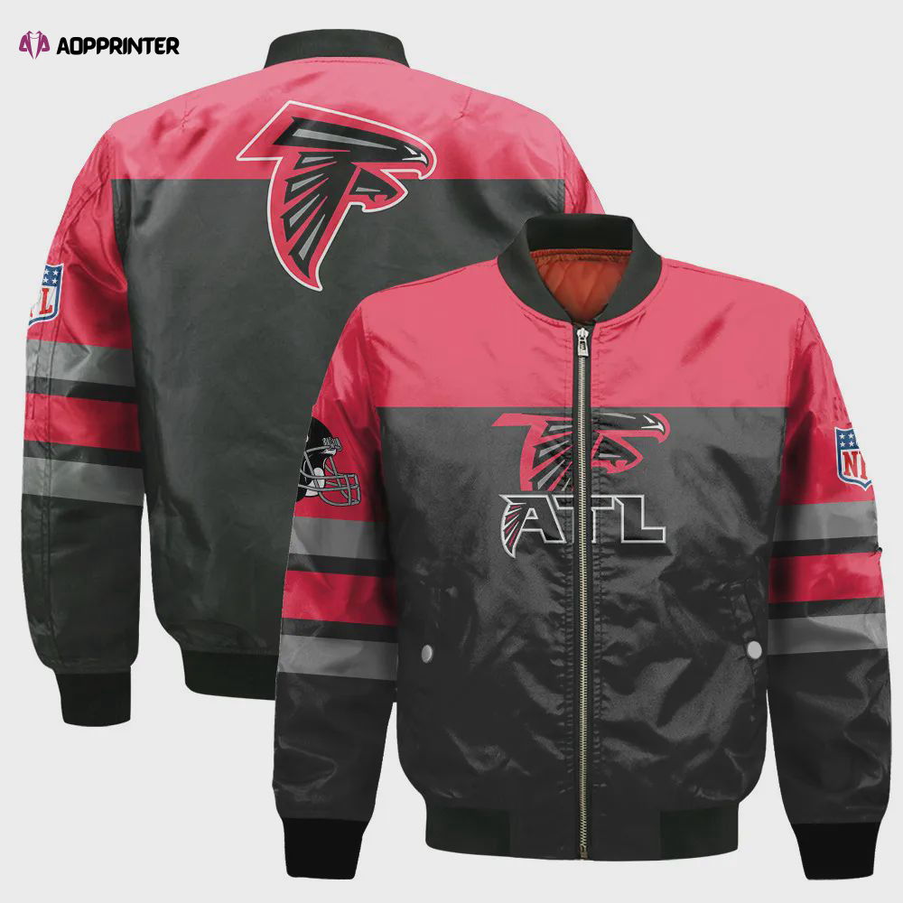 Atlanta Falcons Logo NFL 2024 Unisex Bomber Jacket V8 Atlanta Falcons Logo NFL 2024 Unisex Bomber Jacket V8