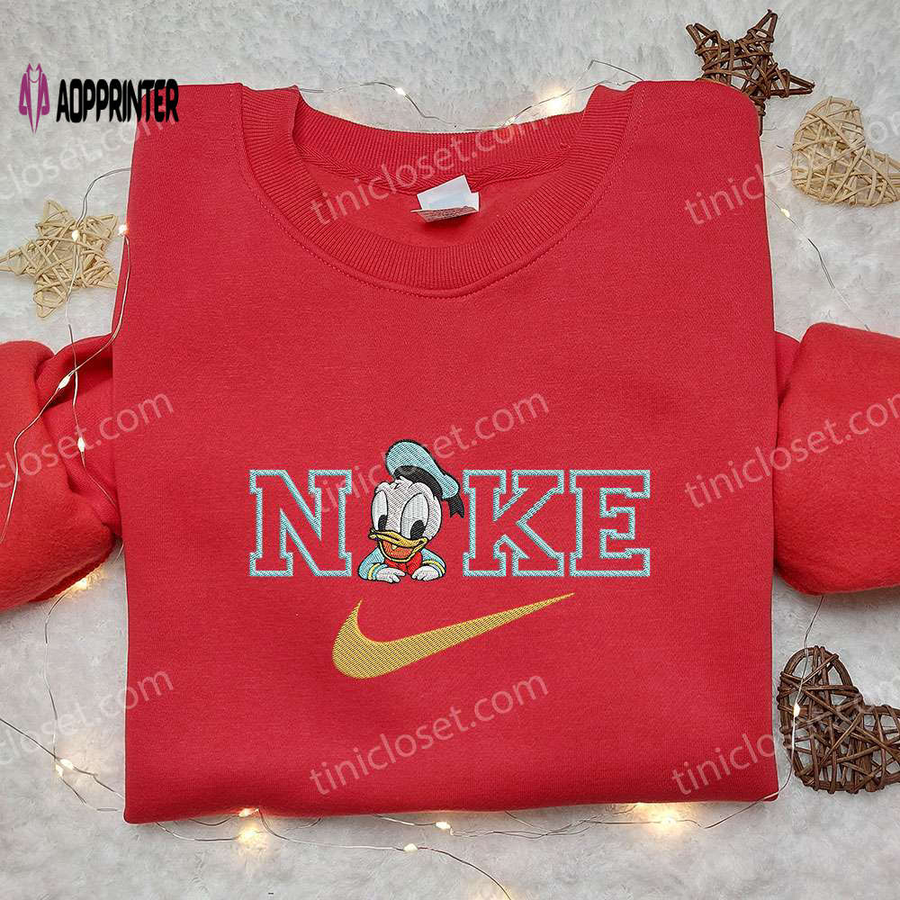 Disney x Nike Baby Donald Duck Embroidered Hoodie & Shirt: Cute and Stylish Nike-Inspired Baby Apparel Disney x Nike Baby Donald Duck Embroidered Hoodie & Shirt: Cute and Stylish Nike-Inspired Baby Apparel