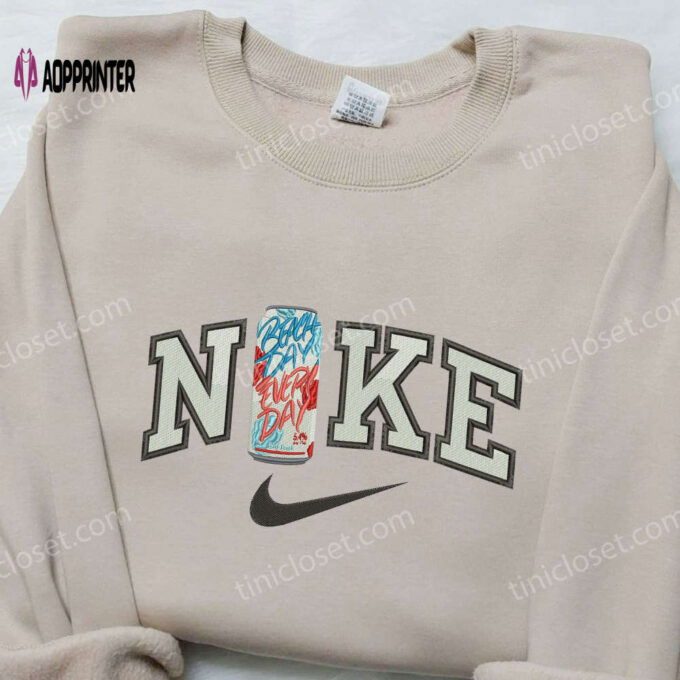 Beach Beverage x Swoosh Nike Embroidered Shirt – Stylish Water Design