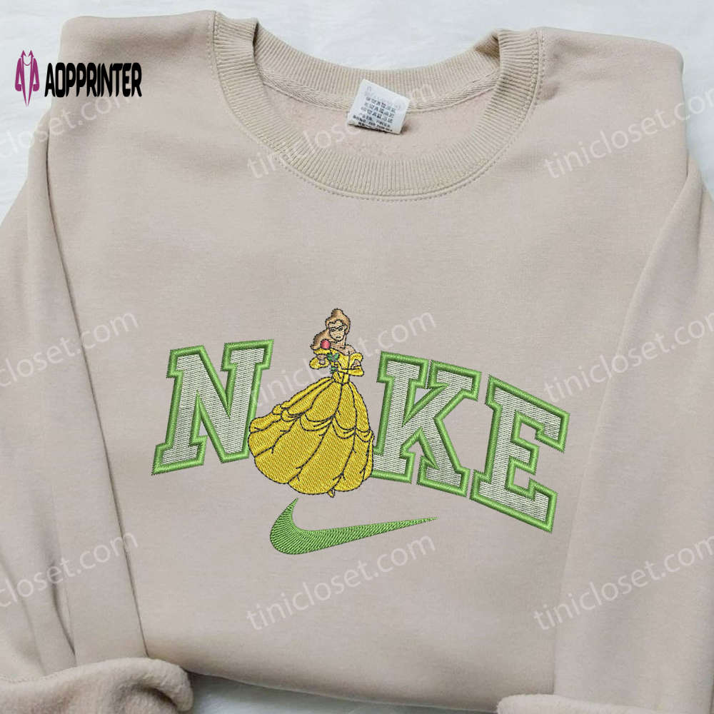 Stylish Belle x Nike Swoosh Embroidered Shirt: Perfect Nike Beauty and The Beast Shirt Stylish Belle x Nike Swoosh Embroidered Shirt: Perfect Nike Beauty and The Beast Shirt