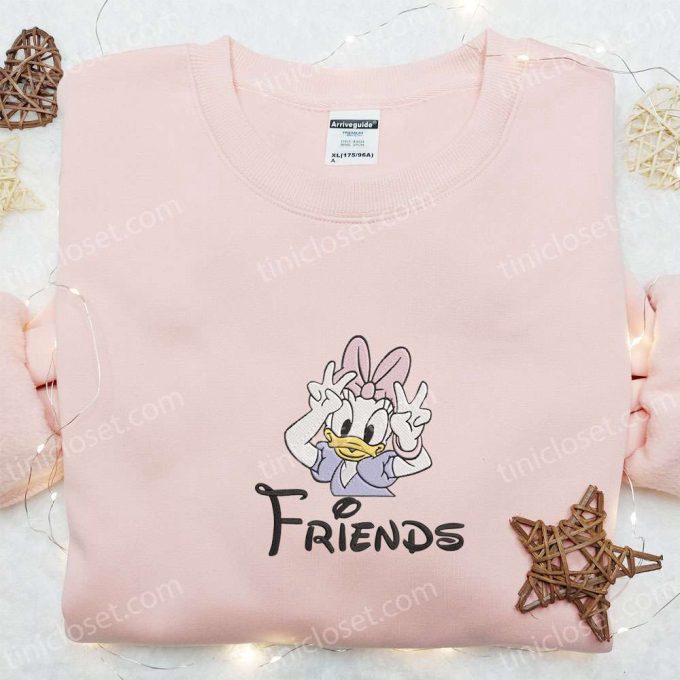 Best Friend Daisy & Disney Characters Embroidered T-shirt: Top Gift Ideas