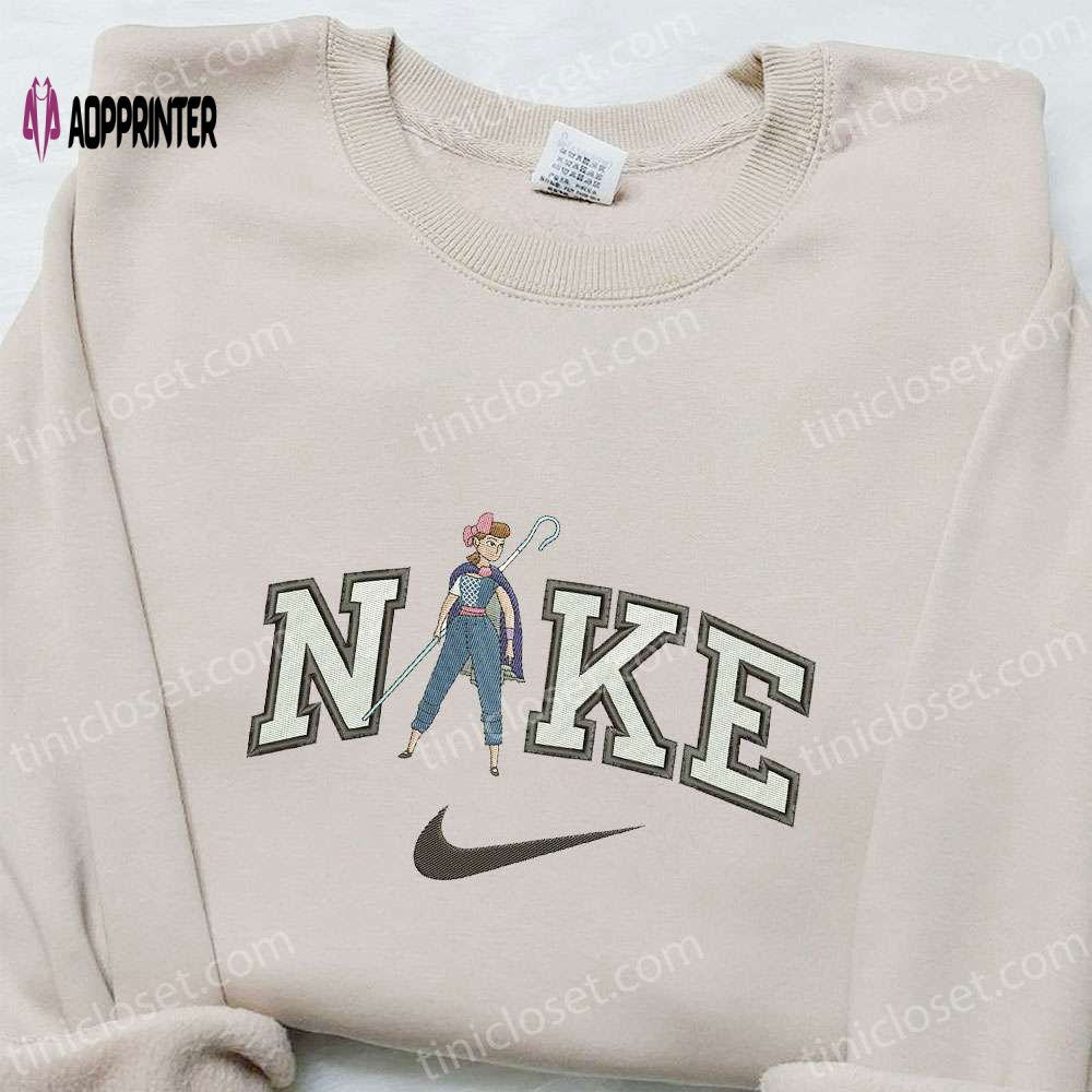 Nike x Bo Peep Cartoon Embroidered Sweatshirt: Toy Story Inspired Shirt Nike x Bo Peep Cartoon Embroidered Sweatshirt: Toy Story Inspired Shirt