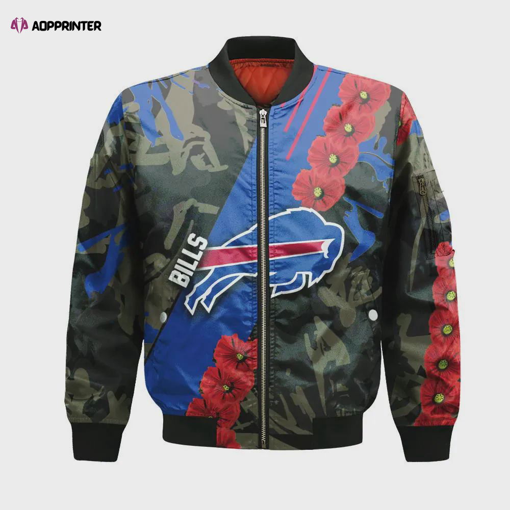 Buffalo Bills Bomber Jacket 3D Printed Sport Style Keep Go on Buffalo Bills Bomber Jacket 3D Printed Sport Style Keep Go on