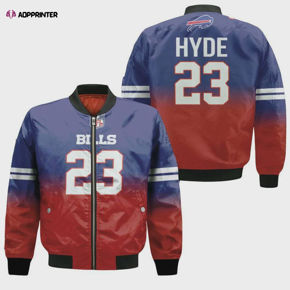 Buffalo Bills Micah Hyde Bomber Jacket – Blue And Red Buffalo Bills Micah Hyde Bomber Jacket – Blue And Red