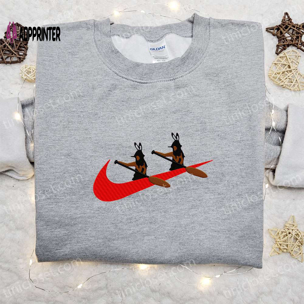 Canoe x Nike Embroidered Shirt: Best Family Gift Nike Inspired Design Canoe x Nike Embroidered Shirt: Best Family Gift Nike Inspired Design