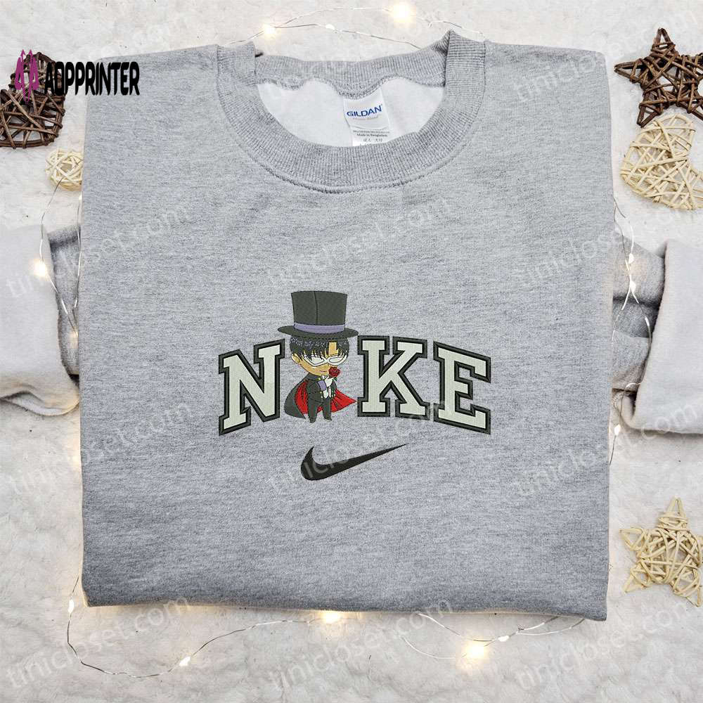 Chibi Kuroba Kaito x Nike Anime Shirt Detective Conan Embroidered Shirt Nike Inspired Shirt Chibi Kuroba Kaito x Nike Anime Shirt Detective Conan Embroidered Shirt Nike Inspired Shirt