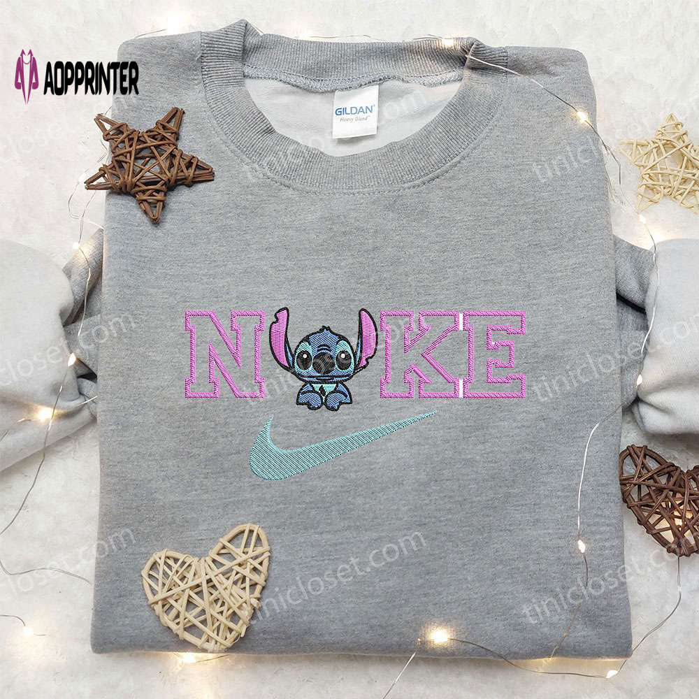 Chibi Stitch x Nike Embroidered Hoodie Lilo and Stitch Disney Shirt Nike Inspired Embroidered Shirt Chibi Stitch x Nike Embroidered Hoodie Lilo and Stitch Disney Shirt Nike Inspired Embroidered Shirt