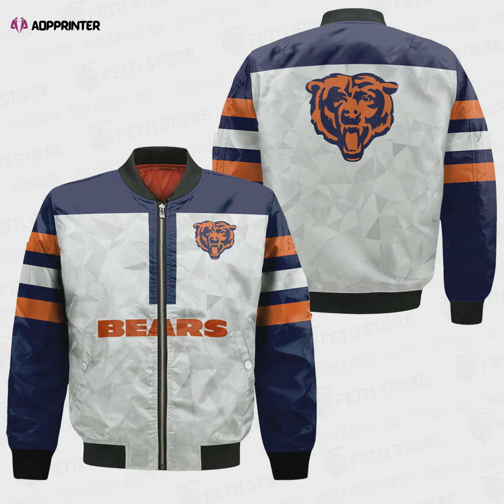 Chicago Bears NFL 2023 Starter Thursday Night Gridiron Raglan Unisex Bomber Jacket V6 Chicago Bears NFL 2023 Starter Thursday Night Gridiron Raglan Unisex Bomber Jacket V6
