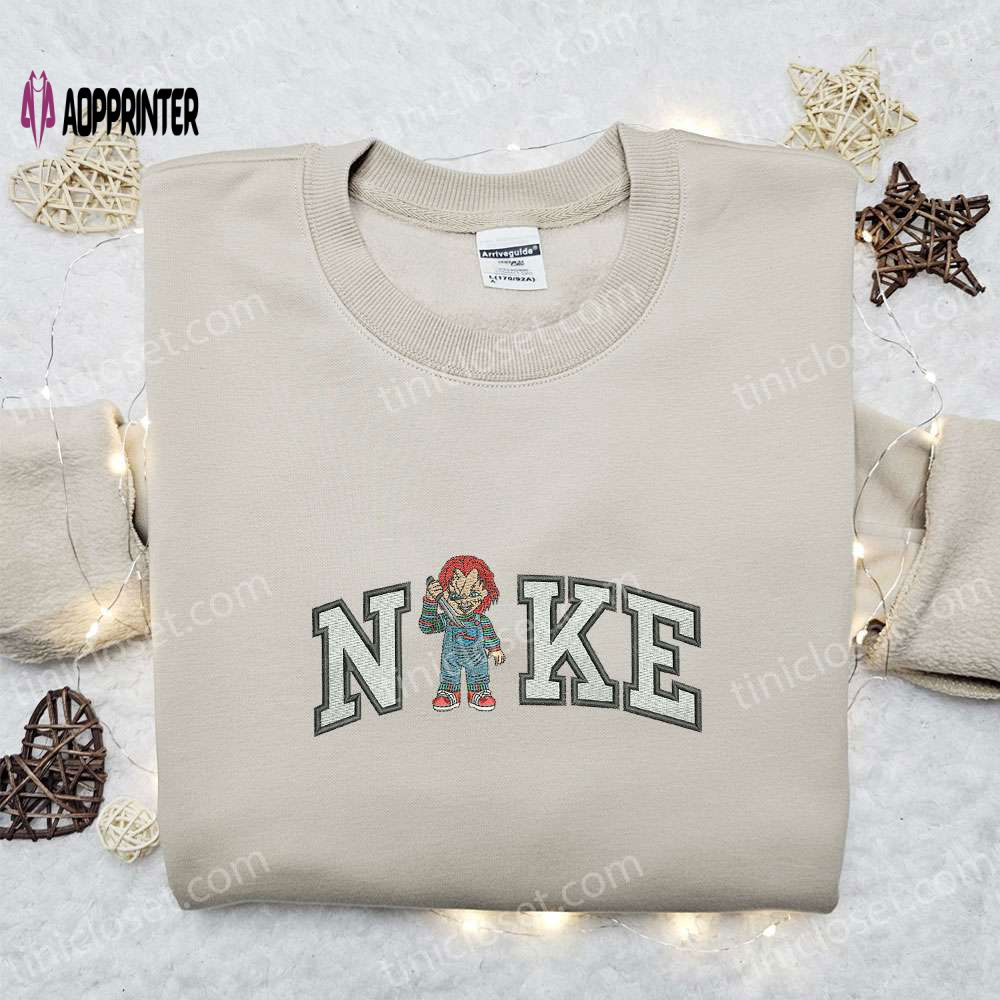 Chucky x Nike Embroidered Hoodie & Shirt: Best Halloween Gift Ideas Chucky x Nike Embroidered Hoodie & Shirt: Best Halloween Gift Ideas