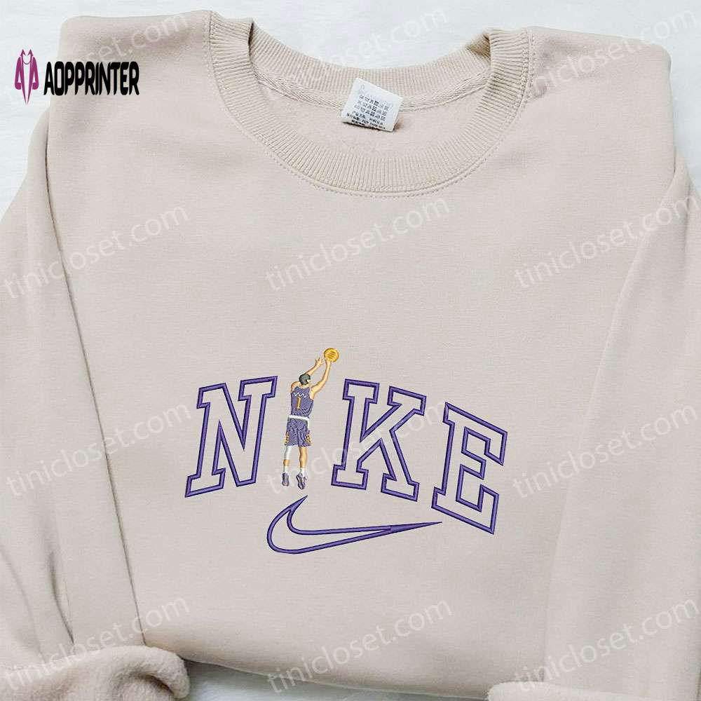 Devin Booker x Nike Embroidered Shirt & Hoodie – Sports Celebrity Apparel Devin Booker x Nike Embroidered Shirt & Hoodie – Sports Celebrity Apparel