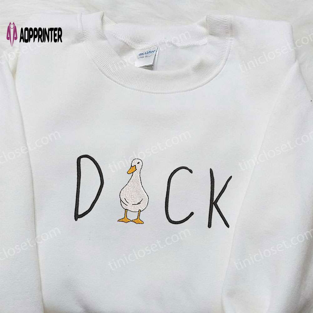 Duck Animal & Funny Embroidered Shirt – Quirky & Stylish Designs! Duck Animal & Funny Embroidered Shirt – Quirky & Stylish Designs!