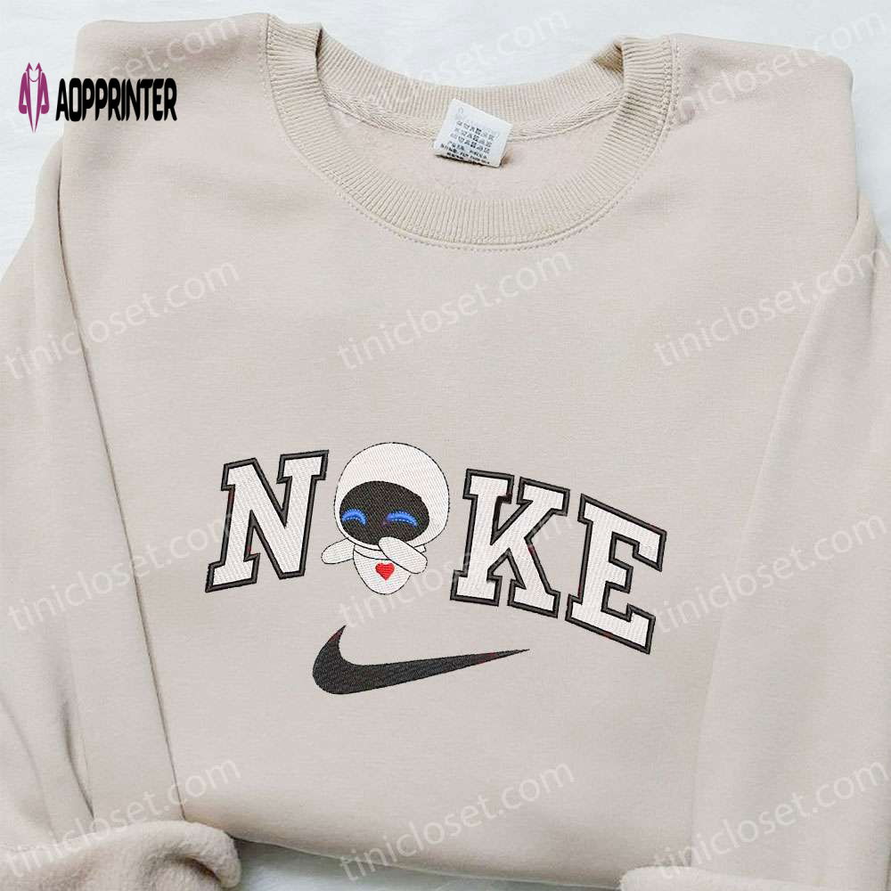 Eve x Nike Cartoon Embroidered Sweatshirt: Best Nike Inspired Hoodie Perfect Birthday Gifts for Family Eve x Nike Cartoon Embroidered Sweatshirt: Best Nike Inspired Hoodie Perfect Birthday Gifts for Family