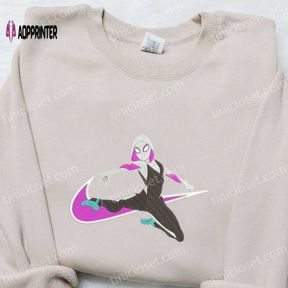 Gwen Movie x Swoosh Embroidered Sweatshirt: Marvel Cinematic Universe Shirt – Best Family Gift Ideas Gwen Movie x Swoosh Embroidered Sweatshirt: Marvel Cinematic Universe Shirt – Best Family Gift Ideas