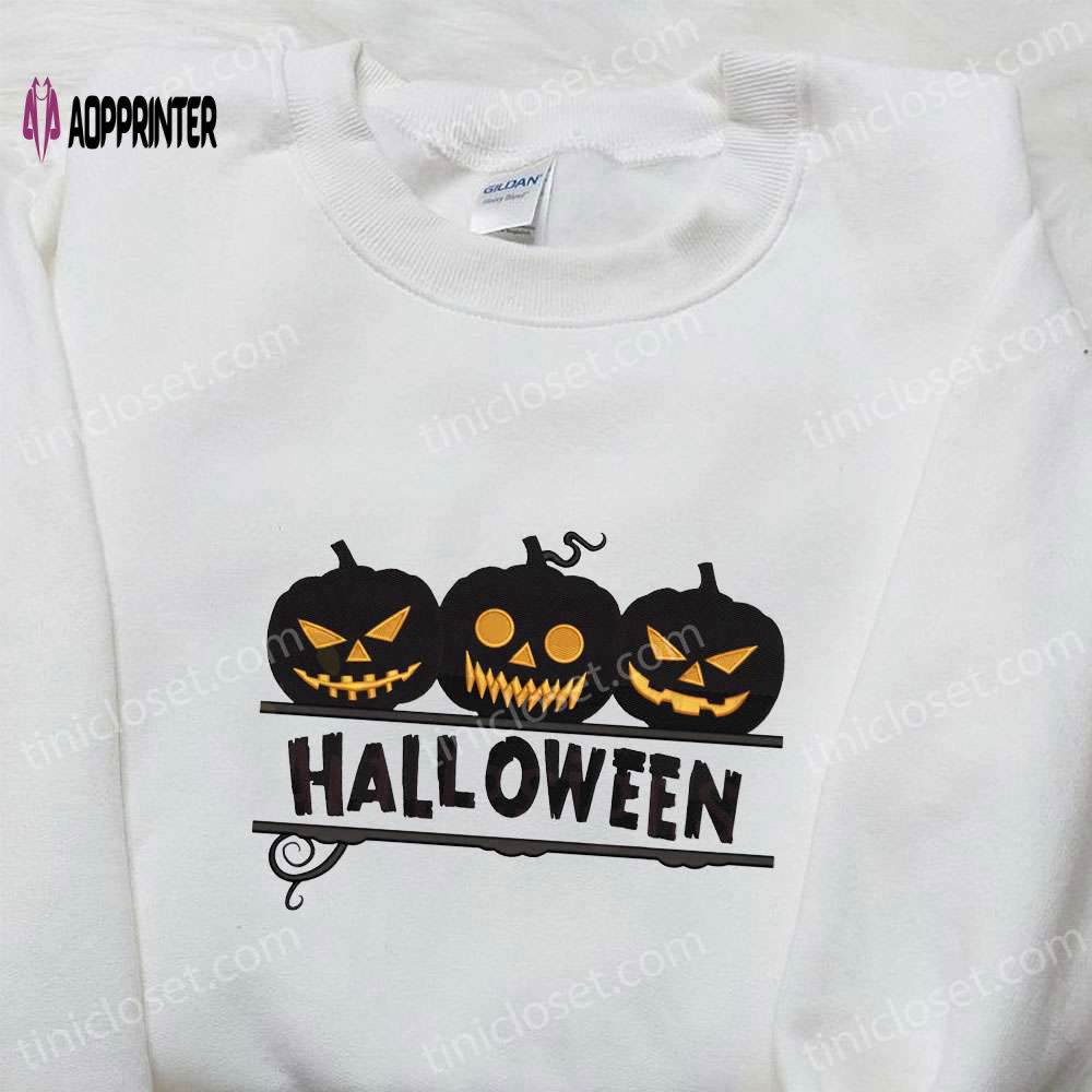 Halloween Pumpkin Embroidered Sweatshirt & Tshirt: Best Gift Ideas from Spirit Halloween Halloween Pumpkin Embroidered Sweatshirt & Tshirt: Best Gift Ideas from Spirit Halloween