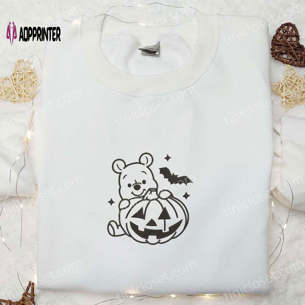 Disney Halloween Winnie Pooh Embroidered Shirt: Adorable & Spooky! Disney Halloween Winnie Pooh Embroidered Shirt: Adorable & Spooky!
