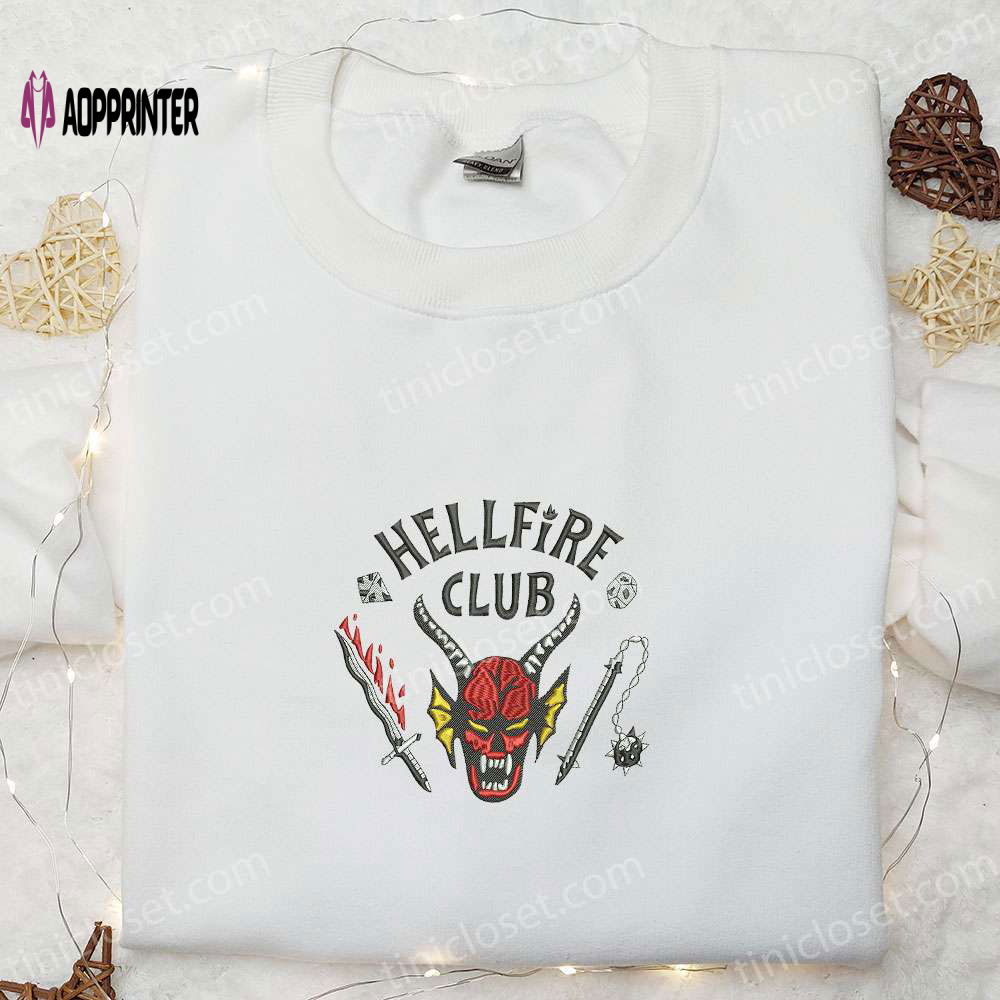 Hell Fire Club Embroidered Sweatshirt: Best Halloween Gifts for Friends & Family Hell Fire Club Embroidered Sweatshirt: Best Halloween Gifts for Friends & Family